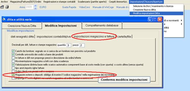 gestionale magazzino WinCoge