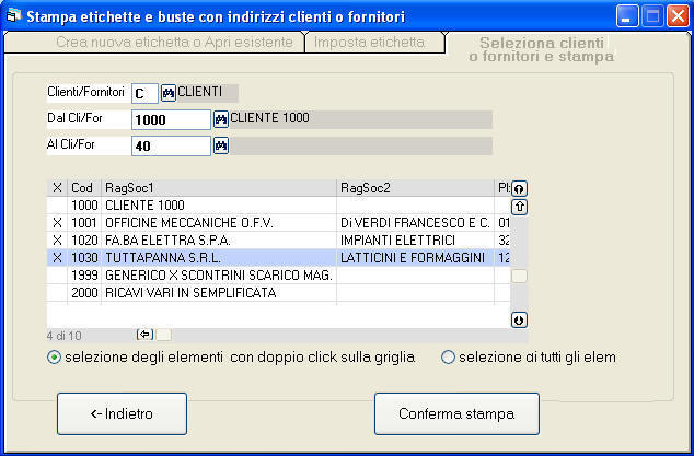 etichette